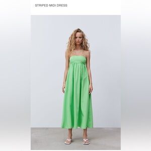 Zara Striped Midi Dress